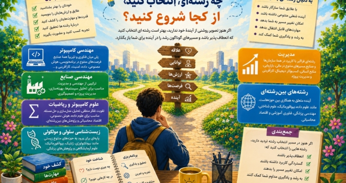 اگر واقعاً نمی‌دانید چه رشته‌ای انتخاب کنید، از کجا شروع کنید؟