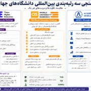 اینفوگرافی مقایسه رتبه بندی های معتبر دانشگاه های جهان